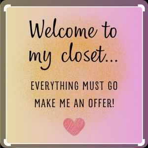 Closet clean out!! Make me an offer